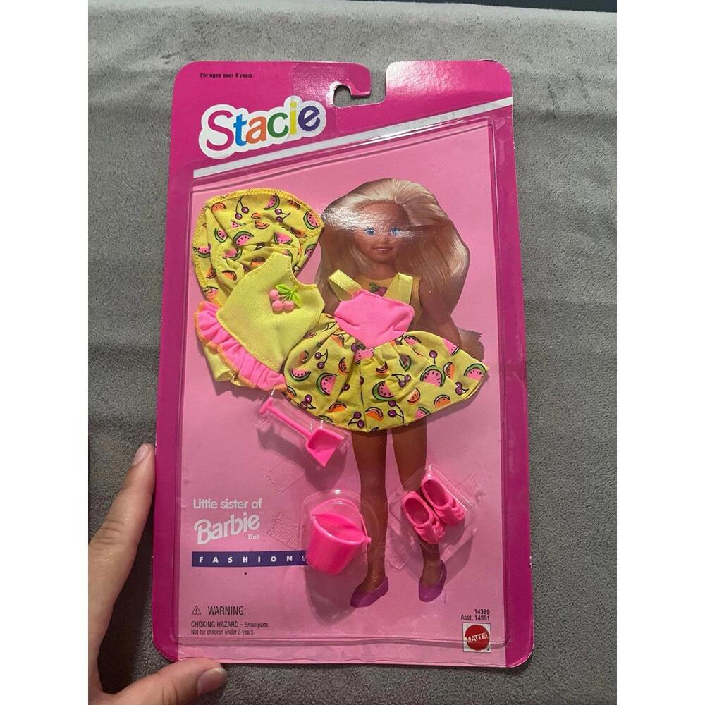 Vtg Mattel Barbie Little Sister Stacie Beach Outfit 1995 Sealed